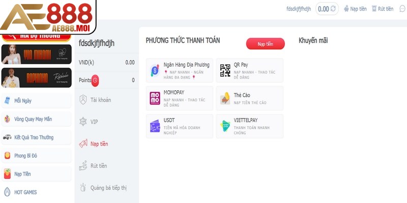 App báo số dư không cập nhật thì bạn chỉ cần nhấn tải lại ứng dụng 