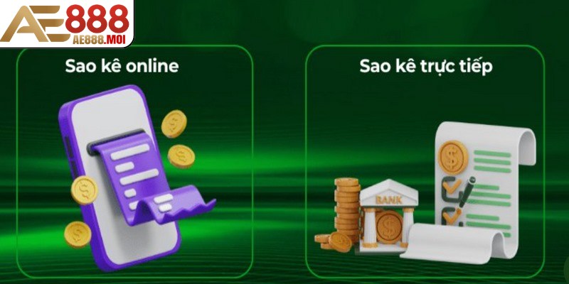 Số dư khi thực hiện sao kê tài khoản AE888 có thể hiển thị khác nhau 