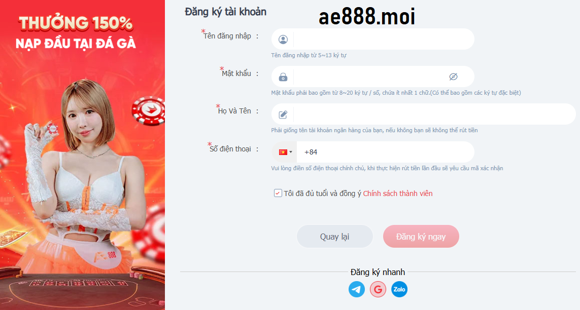 dang ky nhieu tai khoan truc loi ae888